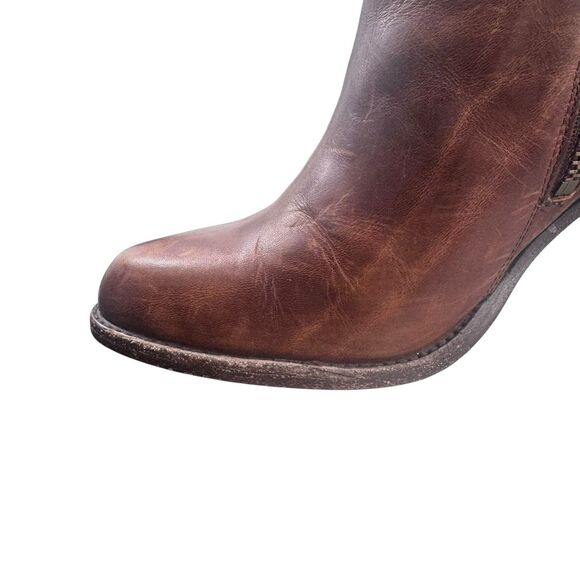 Frye Jenny Brown Ankle Boots - Picture 2 of 16